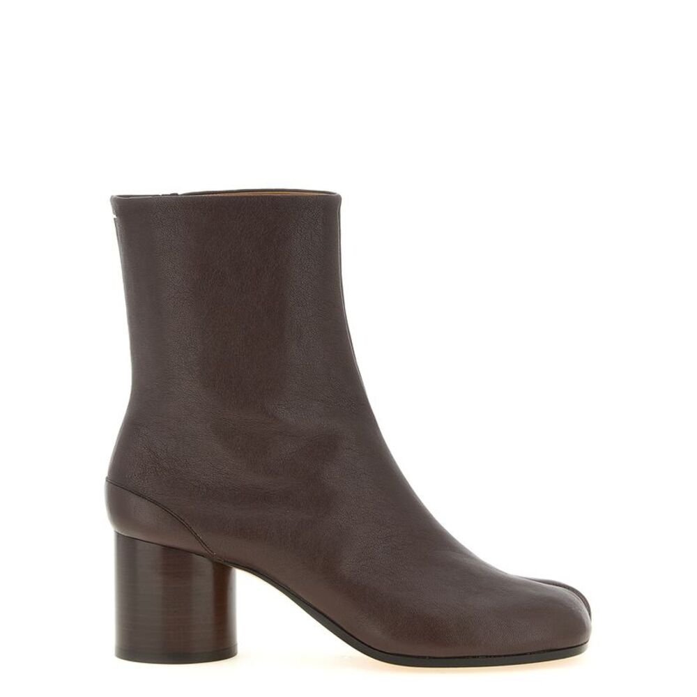Maison Margiela Brown Lamb Leather Ankle Women's Boots